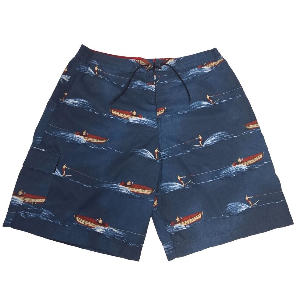 Ralph Lauren‎ Mens Large Polo Sport Swim Trunks Board Shorts Boat Water Skiing